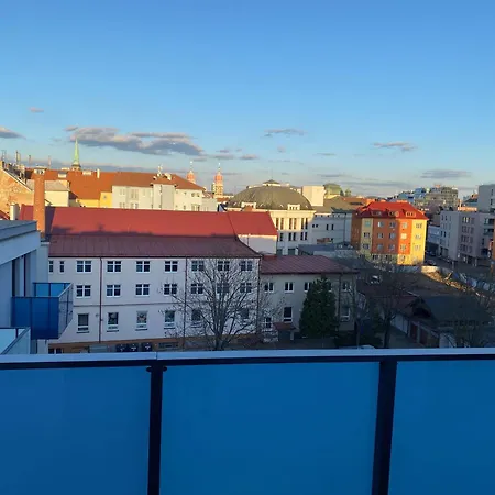 Penthouse Mit Balkon In Zentraler Lage In Plzeň
